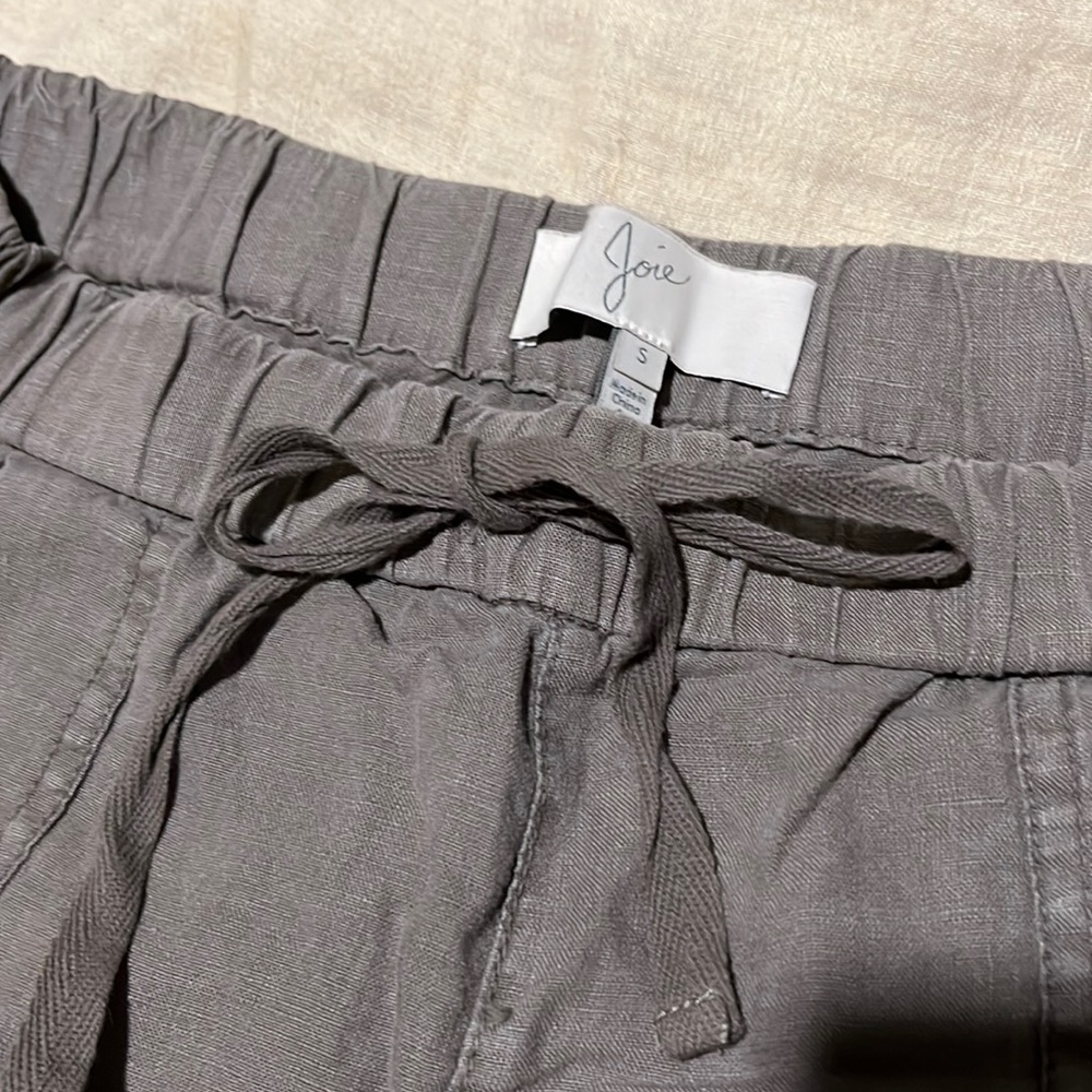Joie Green Linen Shorts